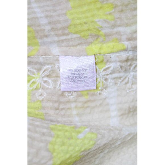 Calypso Womens Long Sleeve Silk Embroidered Pearl Blouse Yellow Size XS - Picture 4 of 6